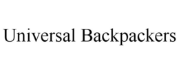UNIVERSAL BACKPACKERS trademark