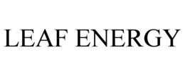 LEAF ENERGY trademark
