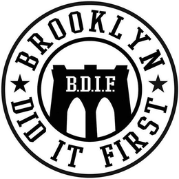 BROOKLYN DID IT FIRST B.D.I.F. trademark