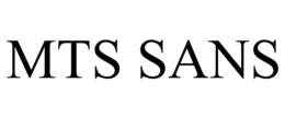 MTS SANS trademark