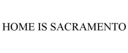 HOME IS SACRAMENTO trademark