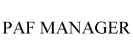 PAF MANAGER trademark