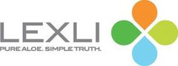 LEXLI PURE ALOE. SIMPLE TRUTH. trademark