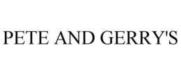 PETE AND GERRY'S trademark