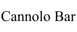 CANNOLO BAR trademark