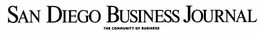 SAN DIEGO BUSINESS JOURNAL THE COMMUNITY OF BUSINESS trademark