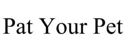 PAT YOUR PET trademark