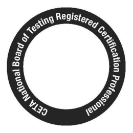 CETA NATIONAL BOARD OF TESTING REGISTERED CERTIFICATION PROFESSIONAL trademark