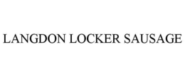 LANGDON LOCKER SAUSAGE trademark