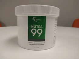 ISODIOL NUTRA 99 · 100% NATURAL, NUTRACEUTICAL GRADE BULK MATERIAL FOR FORMULATION NET WT. 250G trademark