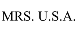 MRS. U.S.A. trademark