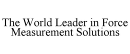 THE WORLD LEADER IN FORCE MEASUREMENT SOLUTIONS trademark