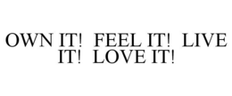OWN IT! FEEL IT! LIVE IT! LOVE IT! trademark