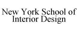 NEW YORK SCHOOL OF INTERIOR DESIGN trademark