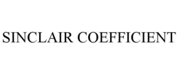 SINCLAIR COEFFICIENT trademark
