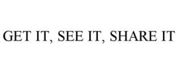 GET IT, SEE IT, SHARE IT trademark