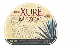 40% ALC. MALBA XURE MEZCAL 100% AGAVE NOM-010X ENVASADO ORIGEN - HECHO MÉXICO ELABORADO ARTESANALMENTE CONT NET 750ML trademark