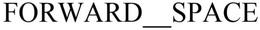 FORWARD SPACE trademark