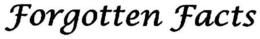 FORGOTTEN FACTS trademark