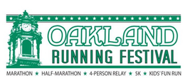 OAKLAND RUNNING FESTIVAL MARATHON HALF-MARATHON 4-PERSON RELAY 5K KIDS' FUN RUN trademark