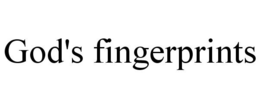 GOD'S FINGERPRINTS trademark