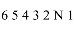 6 5 4 3 2 N 1 trademark