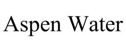 ASPEN WATER trademark