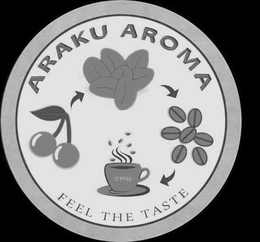 ARAKU AROMA COFFEE FEEL THE TASTE trademark