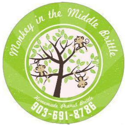 MONKEY IN THE MIDDLE BRITTLE HOMEMADE PEANUT BRITTLE 903-691-8786 trademark
