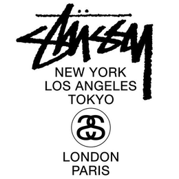 STÜSSY NEW YORK LOS ANGELES TOKYO SS  LONDON PARIS trademark