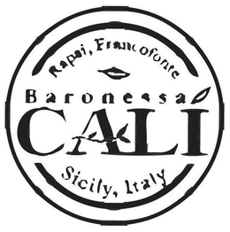RAPSI, FRANCOFONTE BARONESSA CALI, SICILY, ITALY trademark