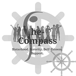 SHE- COMPASS SISTERHOOD. SORORITY. SELF-ESTEEM. SUPPORT. trademark