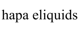 HAPA ELIQUIDS trademark
