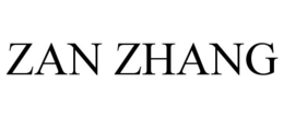 ZAN ZHANG trademark