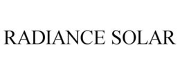 RADIANCE SOLAR trademark