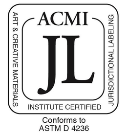 ACMI JL ART & CREATIVE MATERIALS INSTITUTE CERTIFIED JURISDICTIONAL LABELING CONFORMS TO ASTM D 4236 trademark