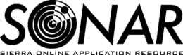 SONAR SIERRA ONLINE APPLICATION RESOURCE trademark
