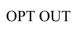 OPT OUT trademark