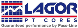 LAGOR PT CORES GUARANTEED PERFORMANCE BY PASS-LINE trademark