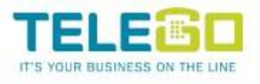 TELEGO IT'S YOUR BUSINESS ON THE LINE trademark
