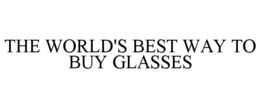 THE WORLD'S BEST WAY TO BUY GLASSES trademark