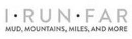 I RUN FAR MUD, MOUNTAINS, MILES, AND MORE trademark