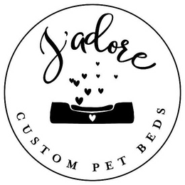 J'ADORE CUSTOM PET BEDS trademark