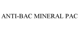 ANTI-BAC MINERAL PAC trademark