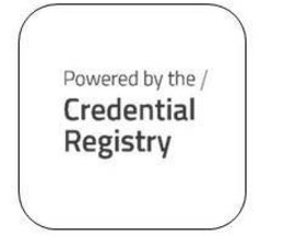 POWERED BY THE / CREDENTIAL REGISTRY trademark