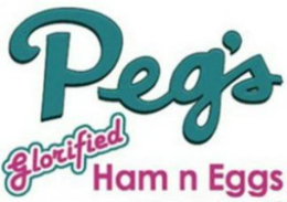 PEG'S GLORIFIED HAM N EGGS trademark