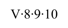 V·8·9·10 trademark