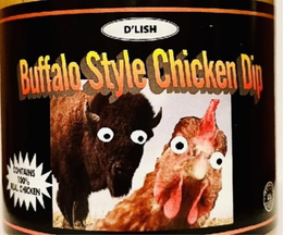 BUFFALO CHICKEN WING DIG D'LISH CONTAINS 100% REAL CHICKEN 1LB (448G) trademark