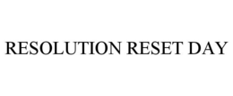 RESOLUTION RESET DAY trademark