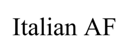 ITALIAN AF trademark